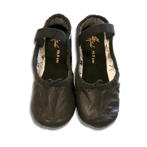 Tendu Black Leather Ballet slipper - TBLFA