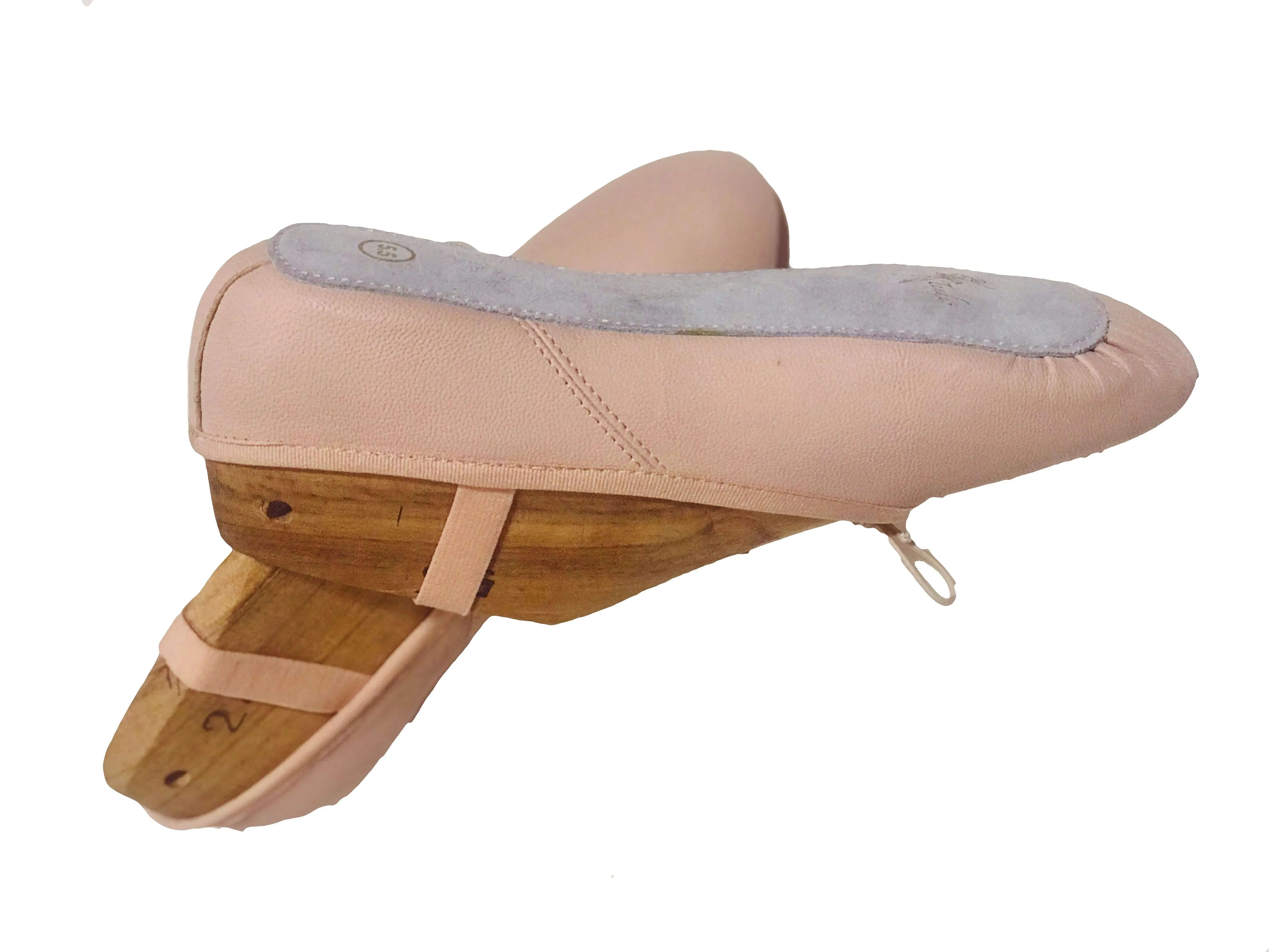 Tendu Pink Leather Ballet slipper - TPLFA