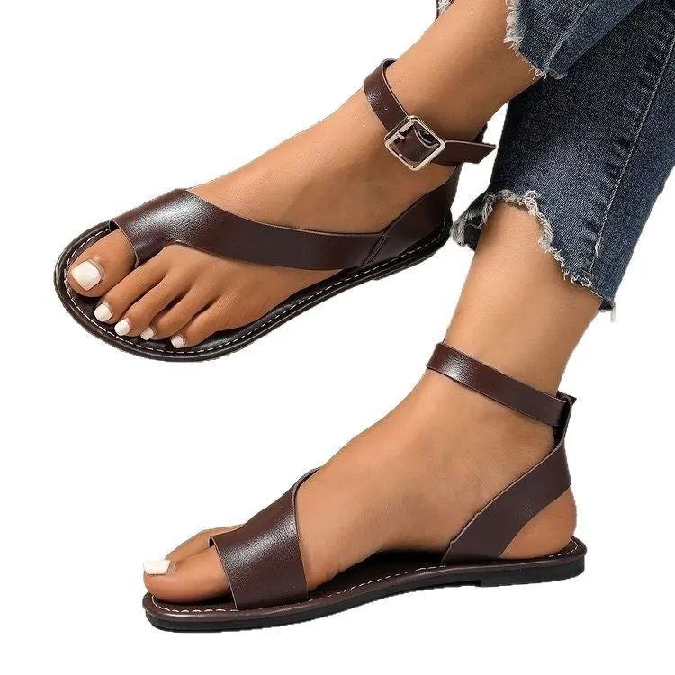 Toe Loop Flats Sandals