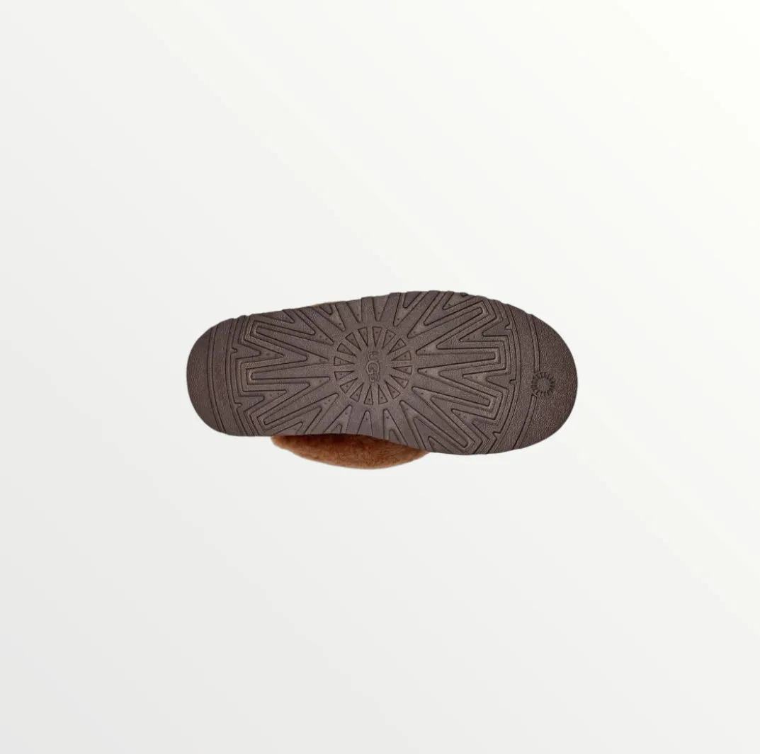 ugg funkette 60mm suede sling back burnt cedar slippers