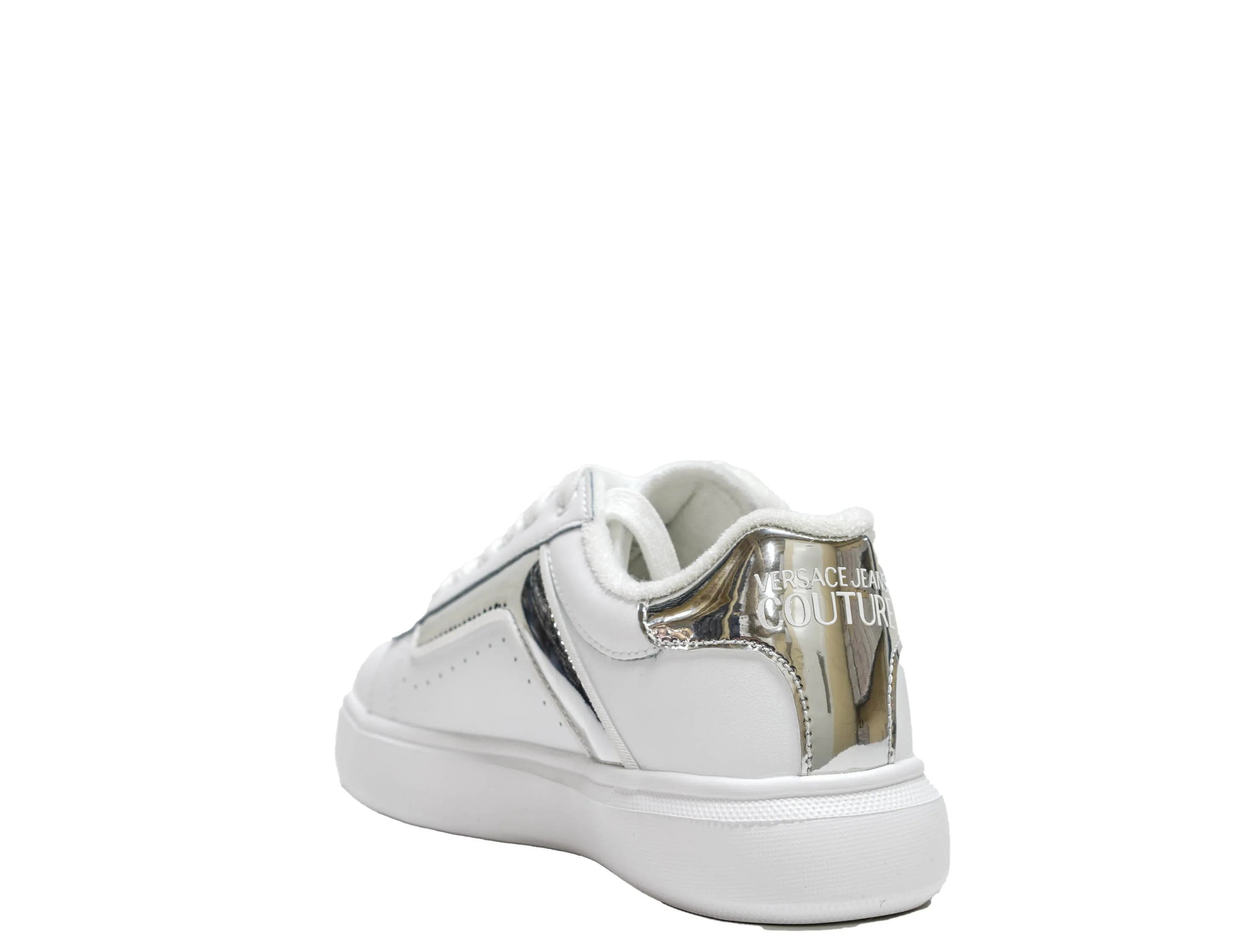 Versace Jeans Women's White & Silver Sneaker 73VASL3 - 40% OFF