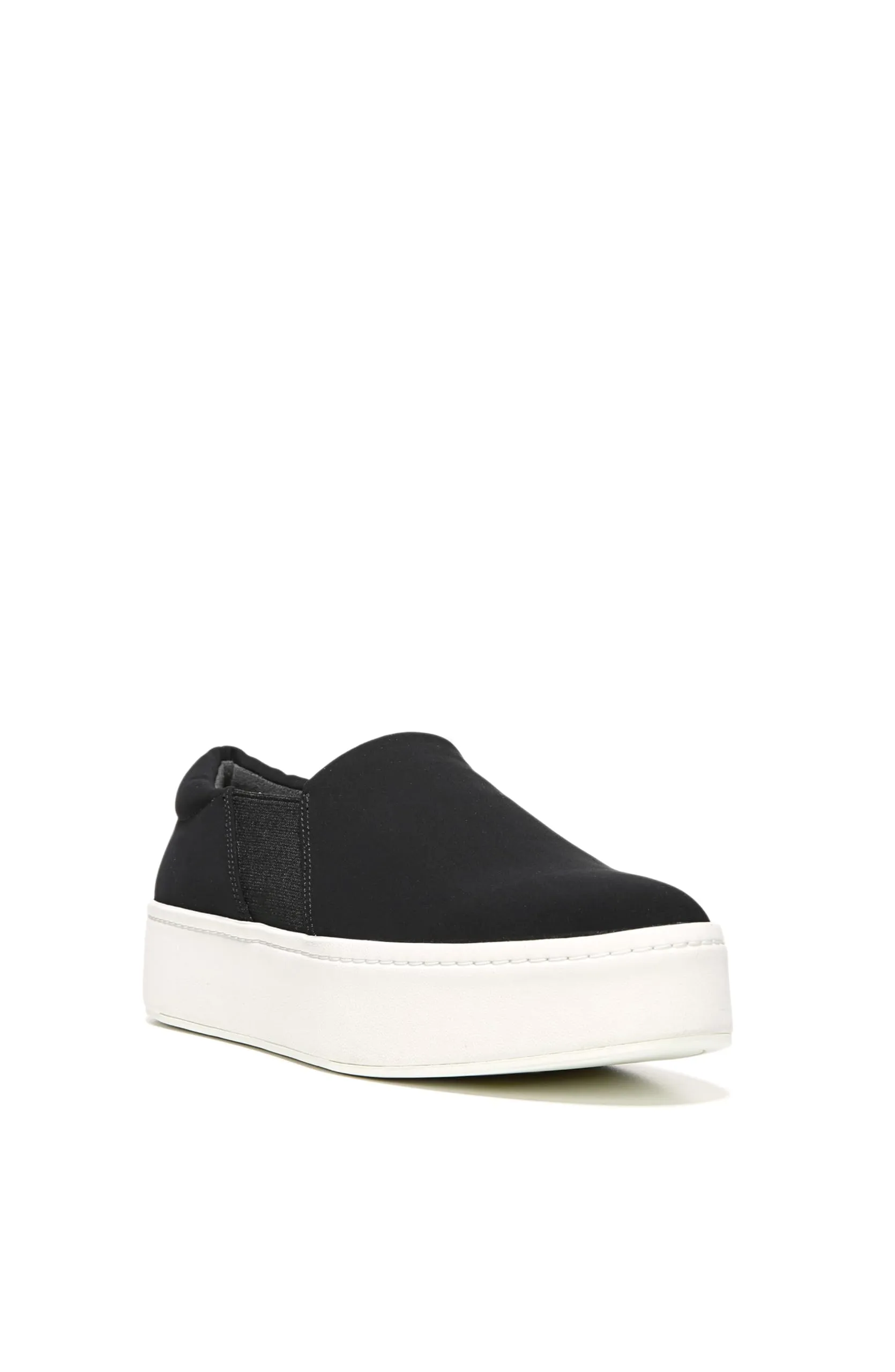 Vince Womens Warren Platform Slip On Fashion Sneakers Black Micro Stretch 10 M US