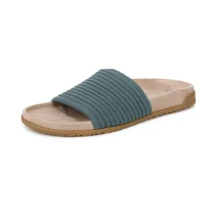 Vionic Evie Knitted Bodega Blue Women's Slides