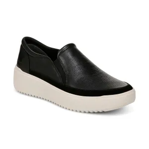 VIONIC KEARNY BLACK PLATFORM SLIP ON SNEAKER