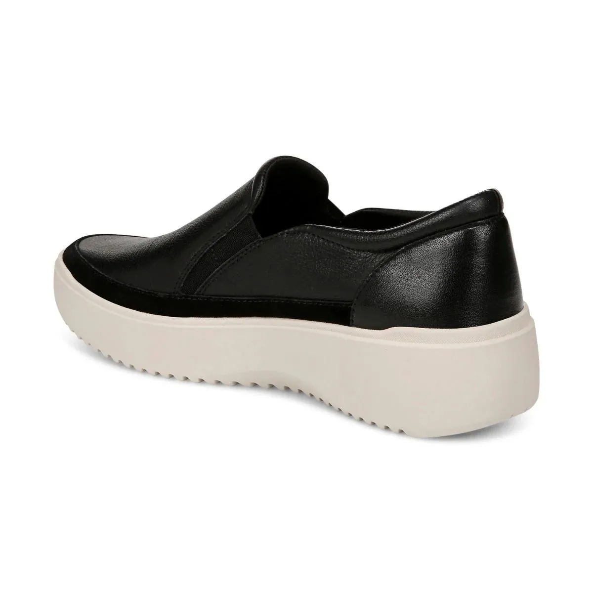 VIONIC KEARNY BLACK PLATFORM SLIP ON SNEAKER
