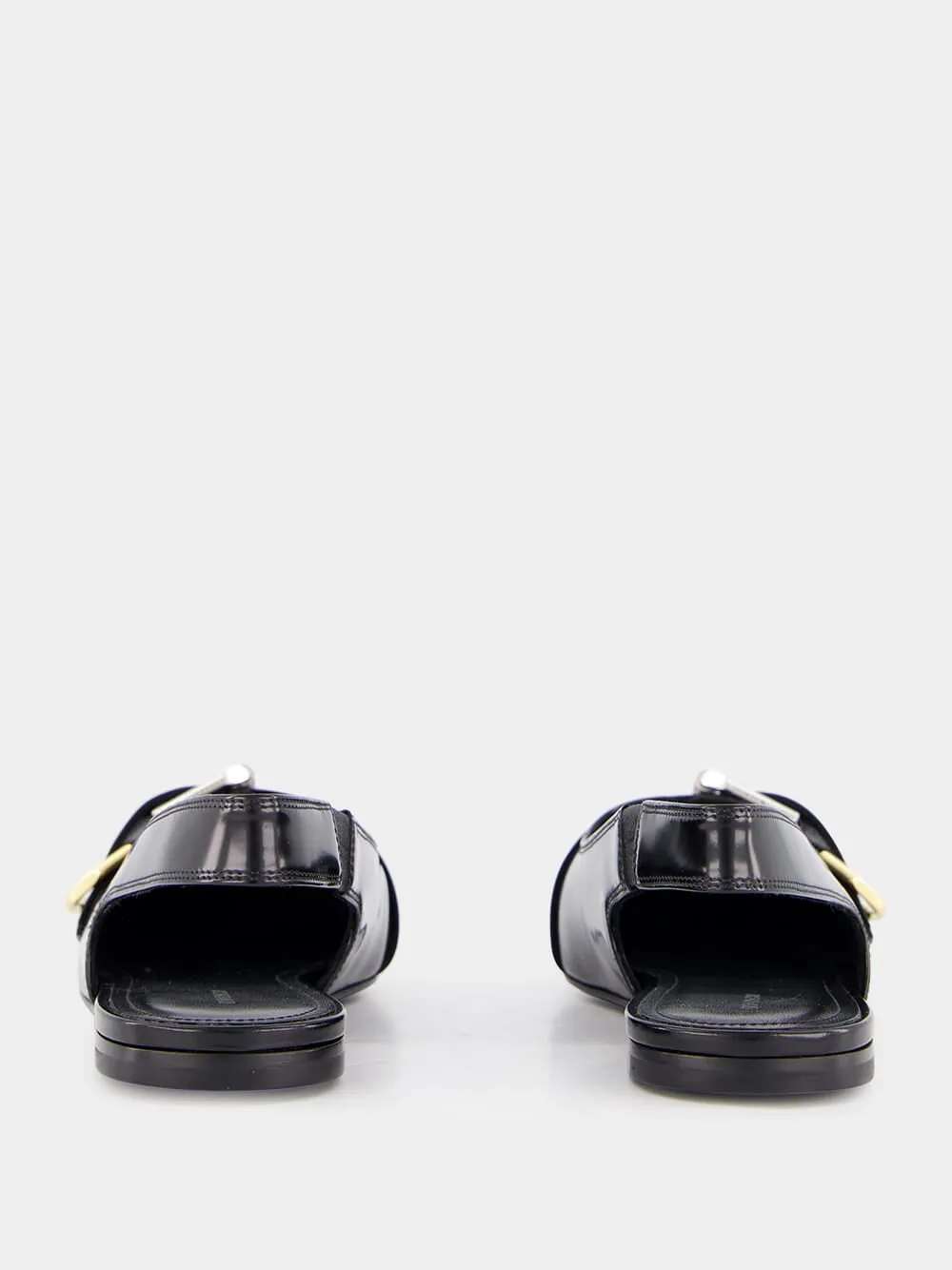 Voyou Flat Leather Slingbacks