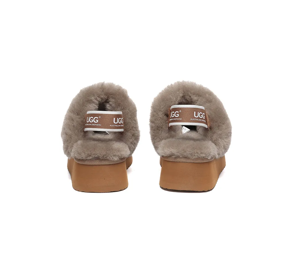 Women Removable Strap Slingback Platform Slippers Suzie