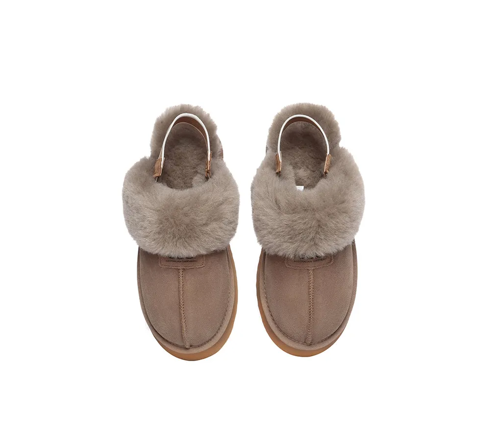 Women Removable Strap Slingback Platform Slippers Suzie