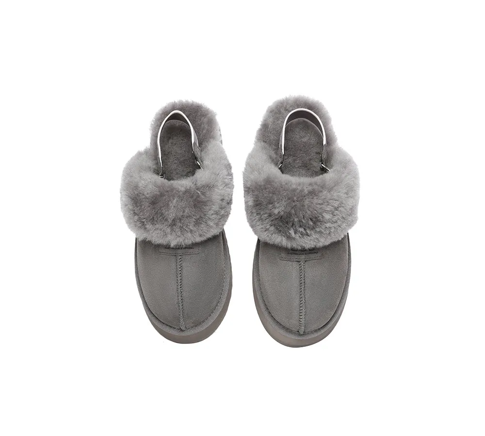 Women Removable Strap Slingback Platform Slippers Suzie