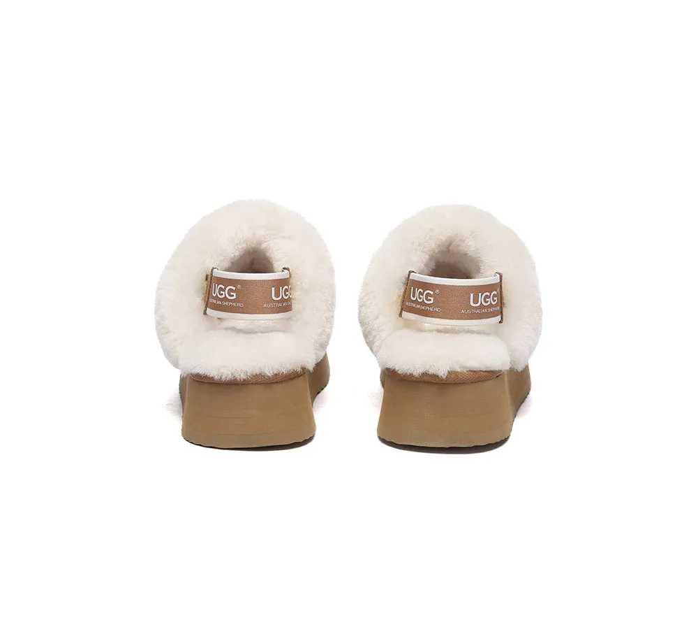 Women Removable Strap Slingback Platform Slippers Suzie