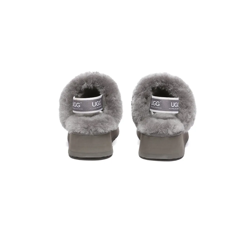 Women Removable Strap Slingback Platform Slippers Suzie