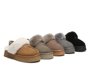 Women Removable Strap Slingback Platform Slippers Suzie