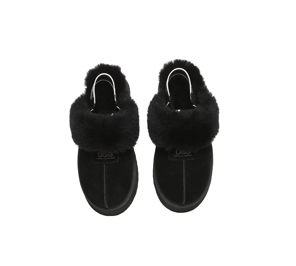 Women Removable Strap Slingback Platform Slippers Suzie