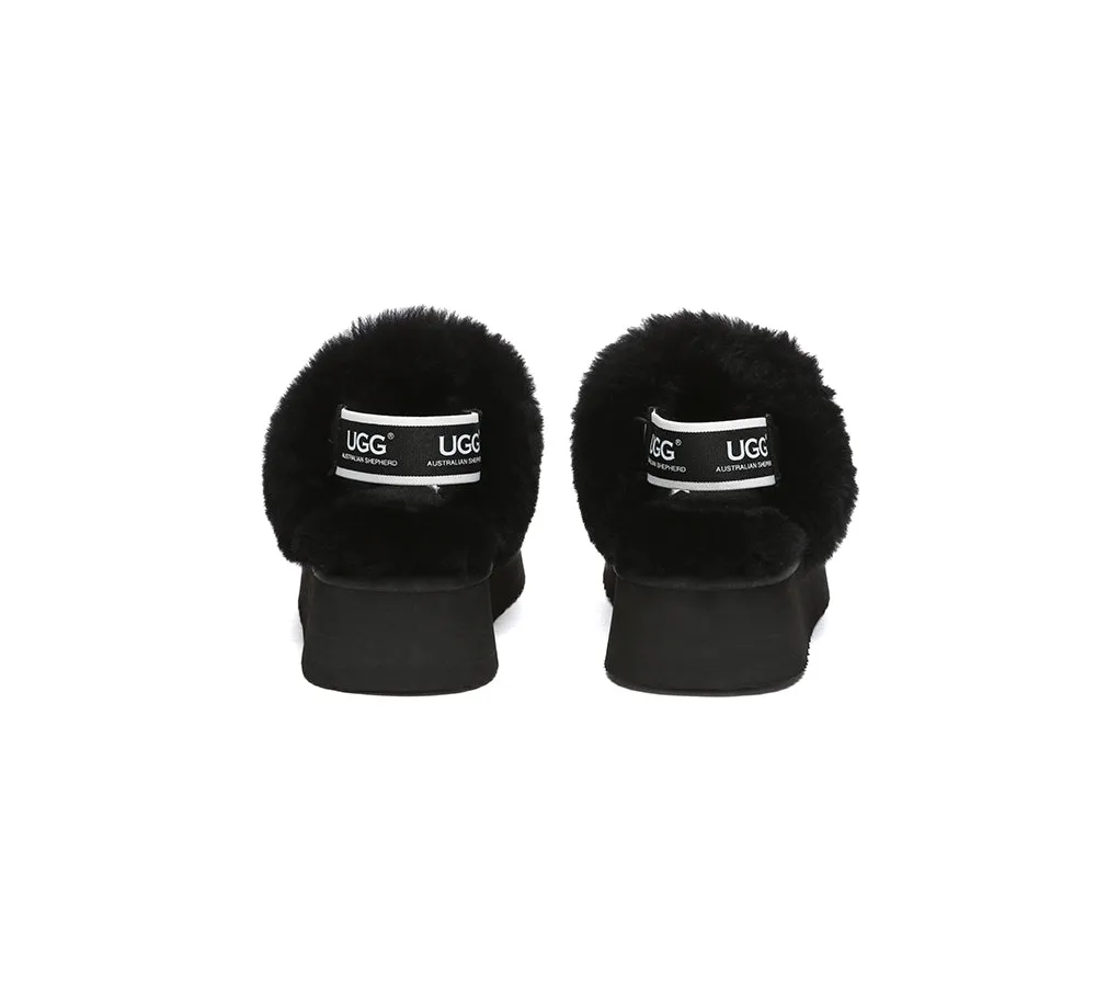 Women Removable Strap Slingback Platform Slippers Suzie