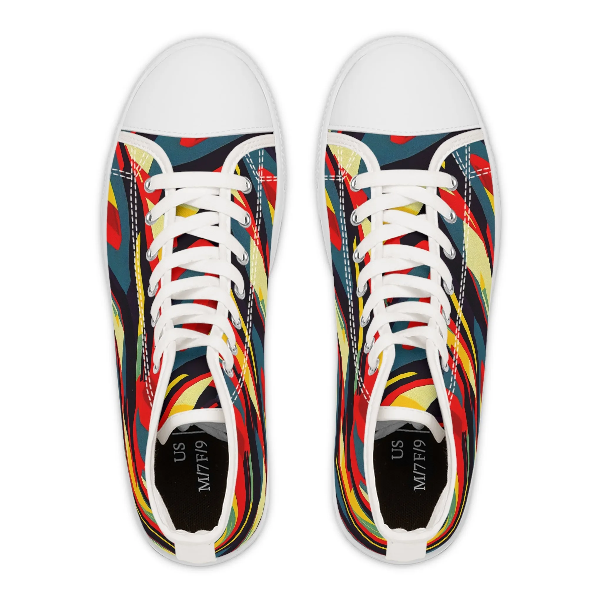 Women's High Top Sneakers - Pulp Galaxy Abstract