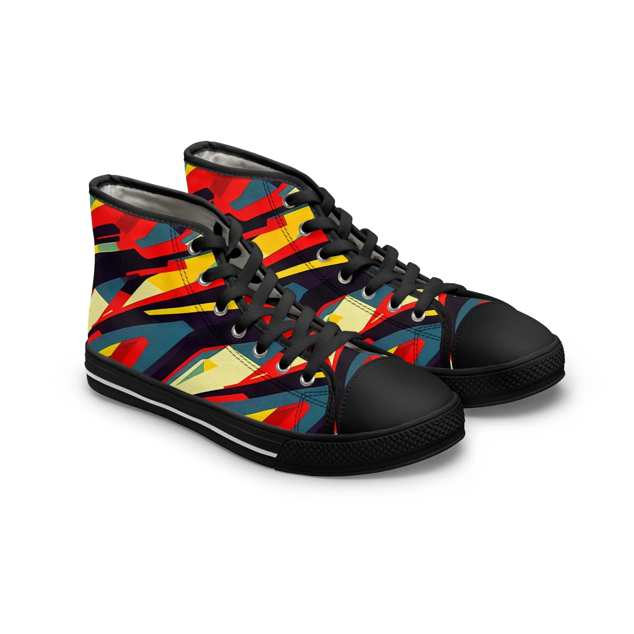 Women's High Top Sneakers - Pulp Galaxy Abstract