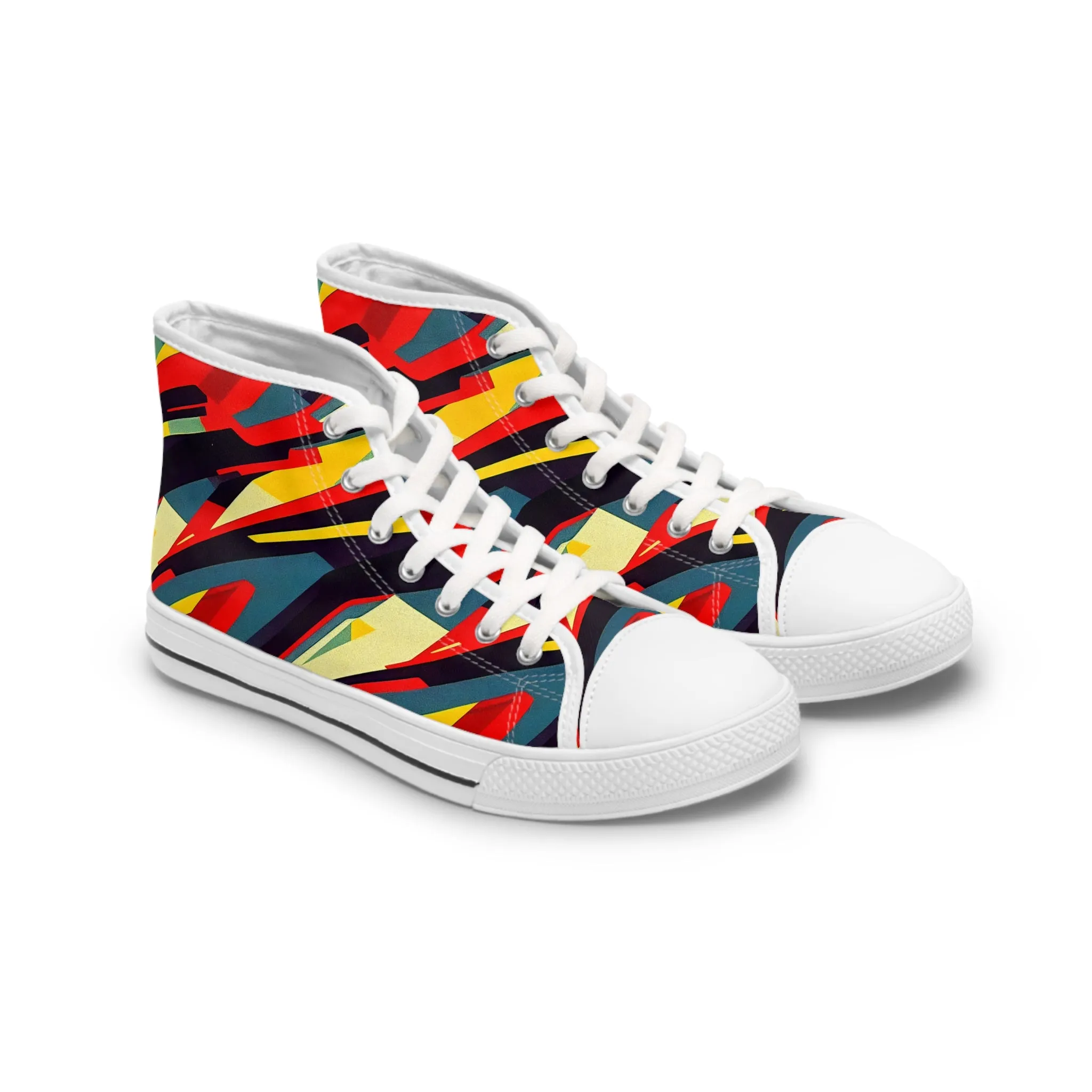 Women's High Top Sneakers - Pulp Galaxy Abstract