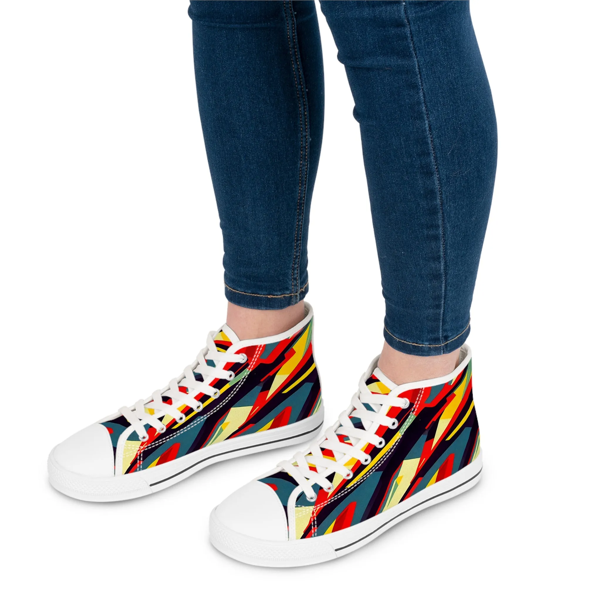 Women's High Top Sneakers - Pulp Galaxy Abstract