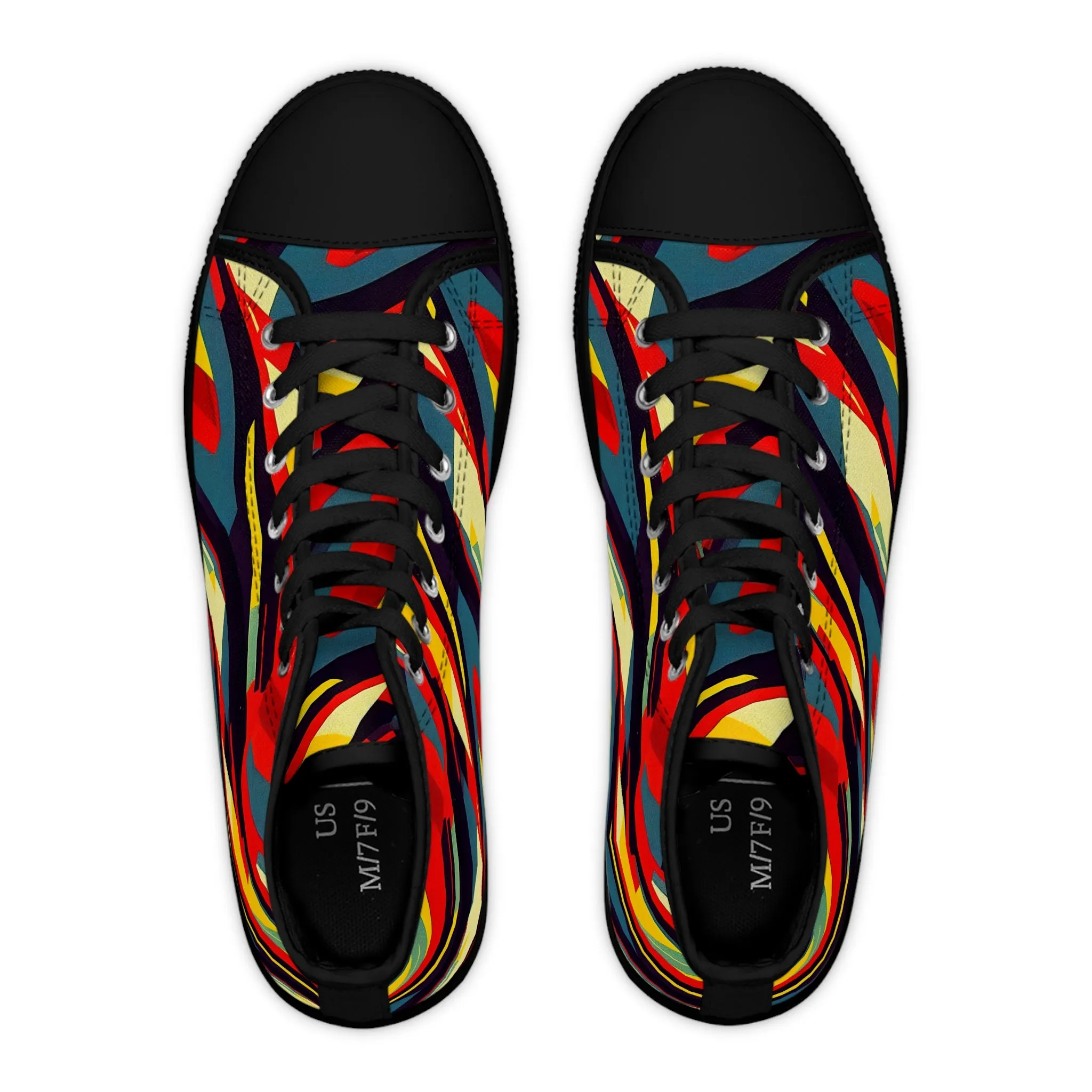Women's High Top Sneakers - Pulp Galaxy Abstract