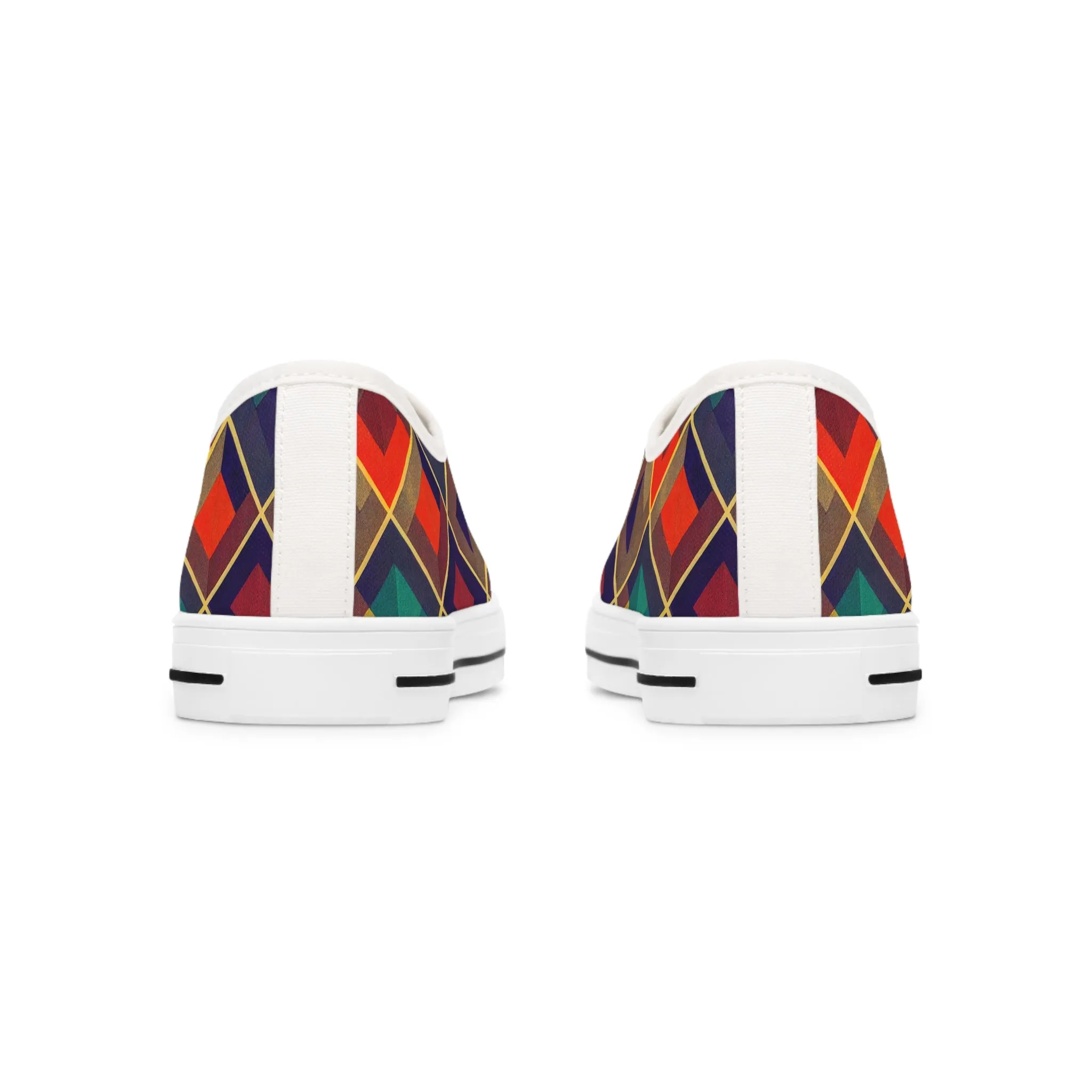 Women's Low Top Sneakers - Herringbone Kaleidoscope
