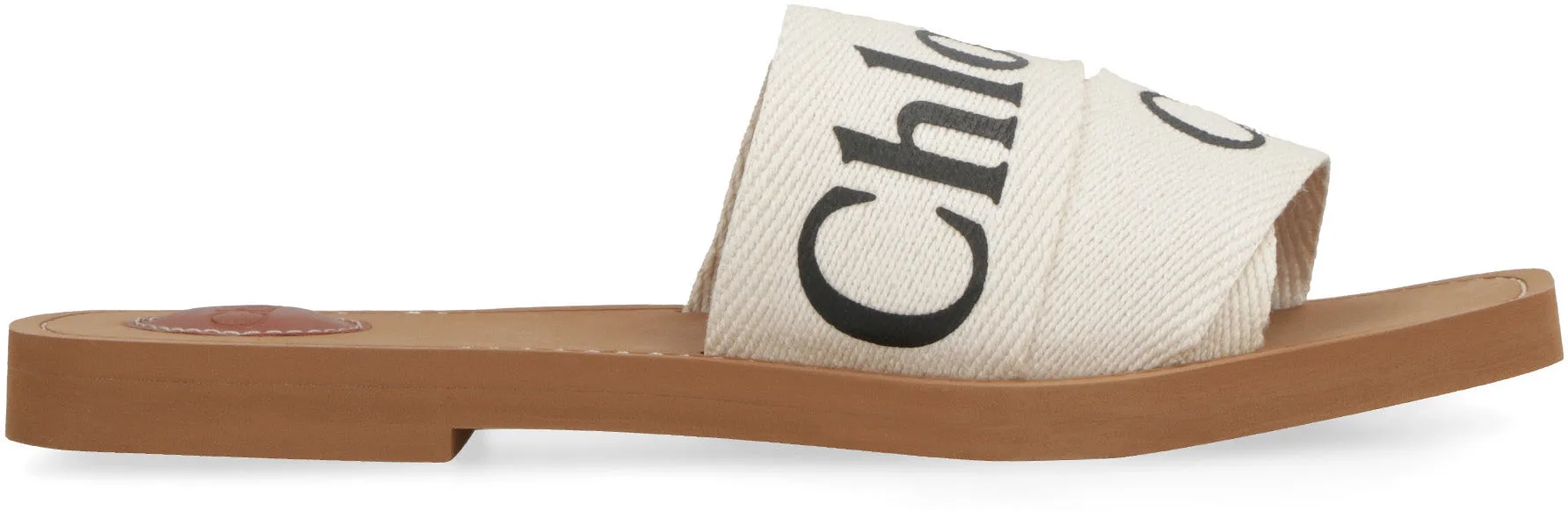 Woody fabric mules