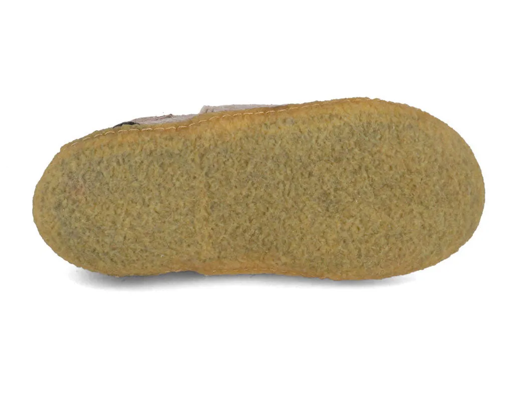 WoolFit® Office Slippers Taiga with Rubber Sole, beige