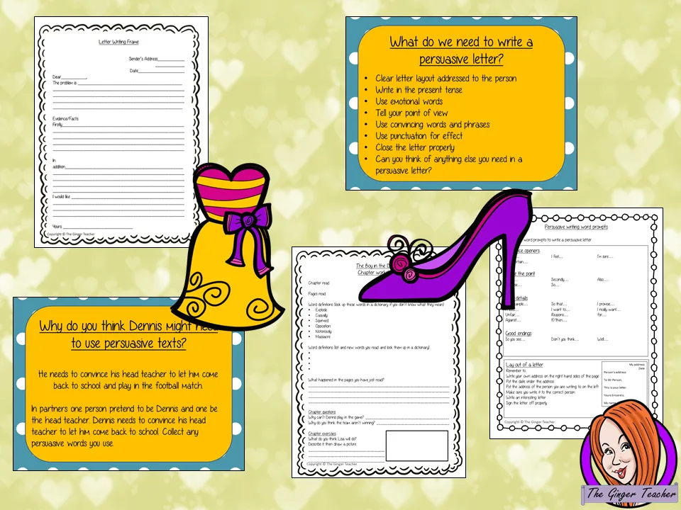 Writing Persuasive Texts  Complete Lesson – The Boy in the Dress