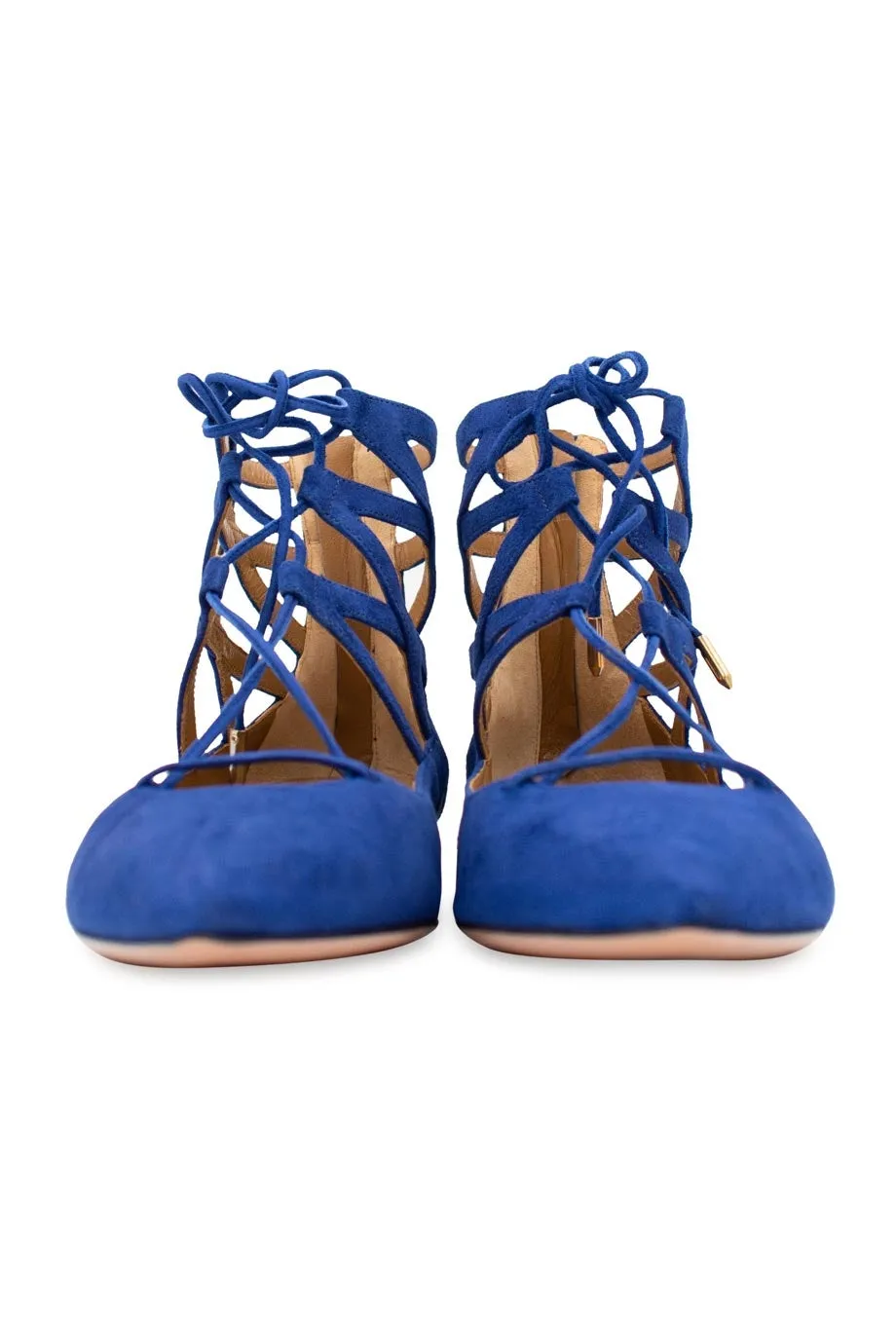 [WS4435] Aquazzura | Lace Up Flats