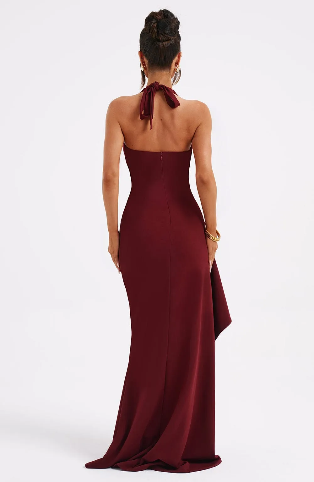 Yasmin Maxi Dress - Burgundy