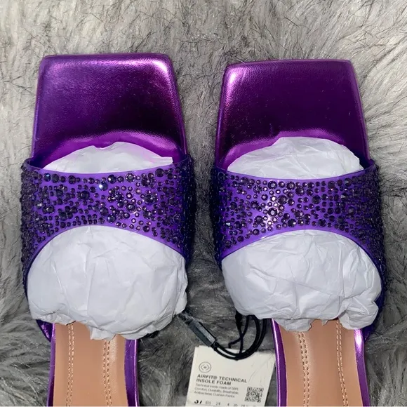 ZARA Rhinestone Sandals