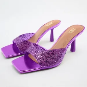 ZARA Rhinestone Sandals