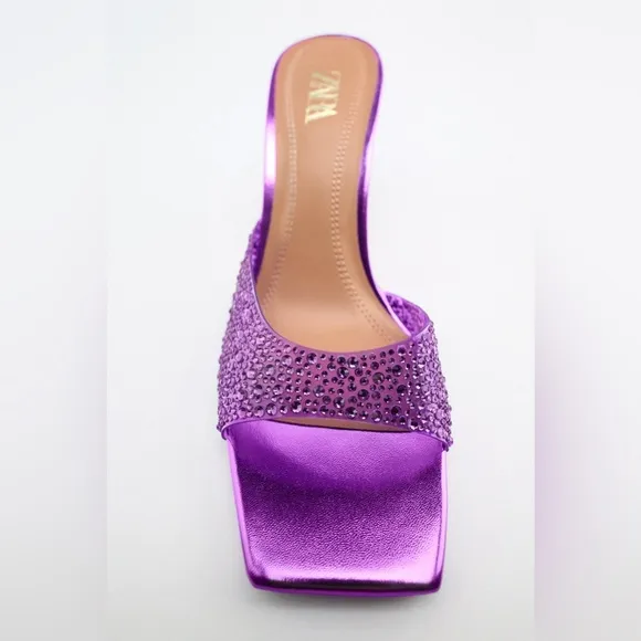 ZARA Rhinestone Sandals