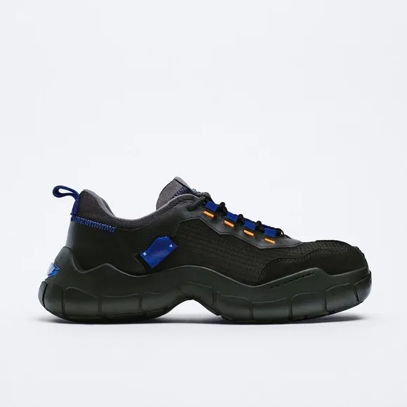 ZARA x ADER ERROR Collab NWT Black Limited Edition Unisex Black Sneakers EU 38