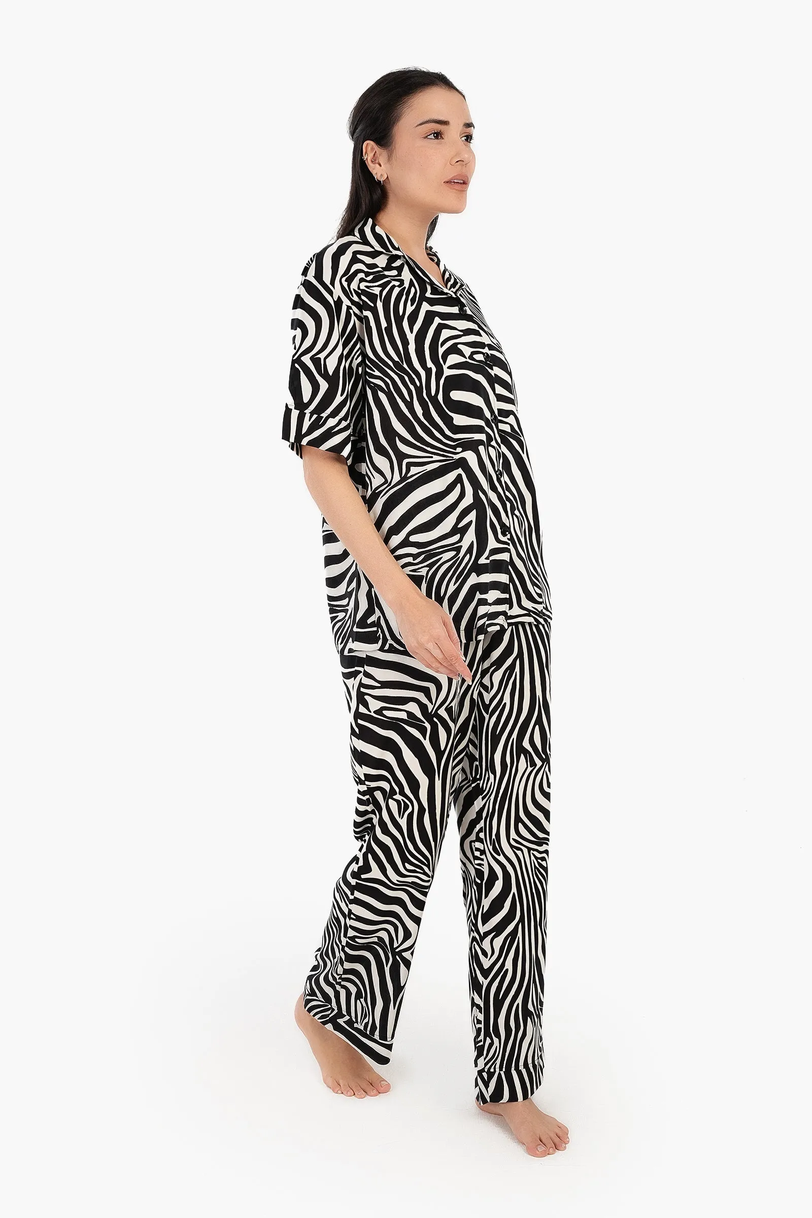 Zebra Print Pyjama Set