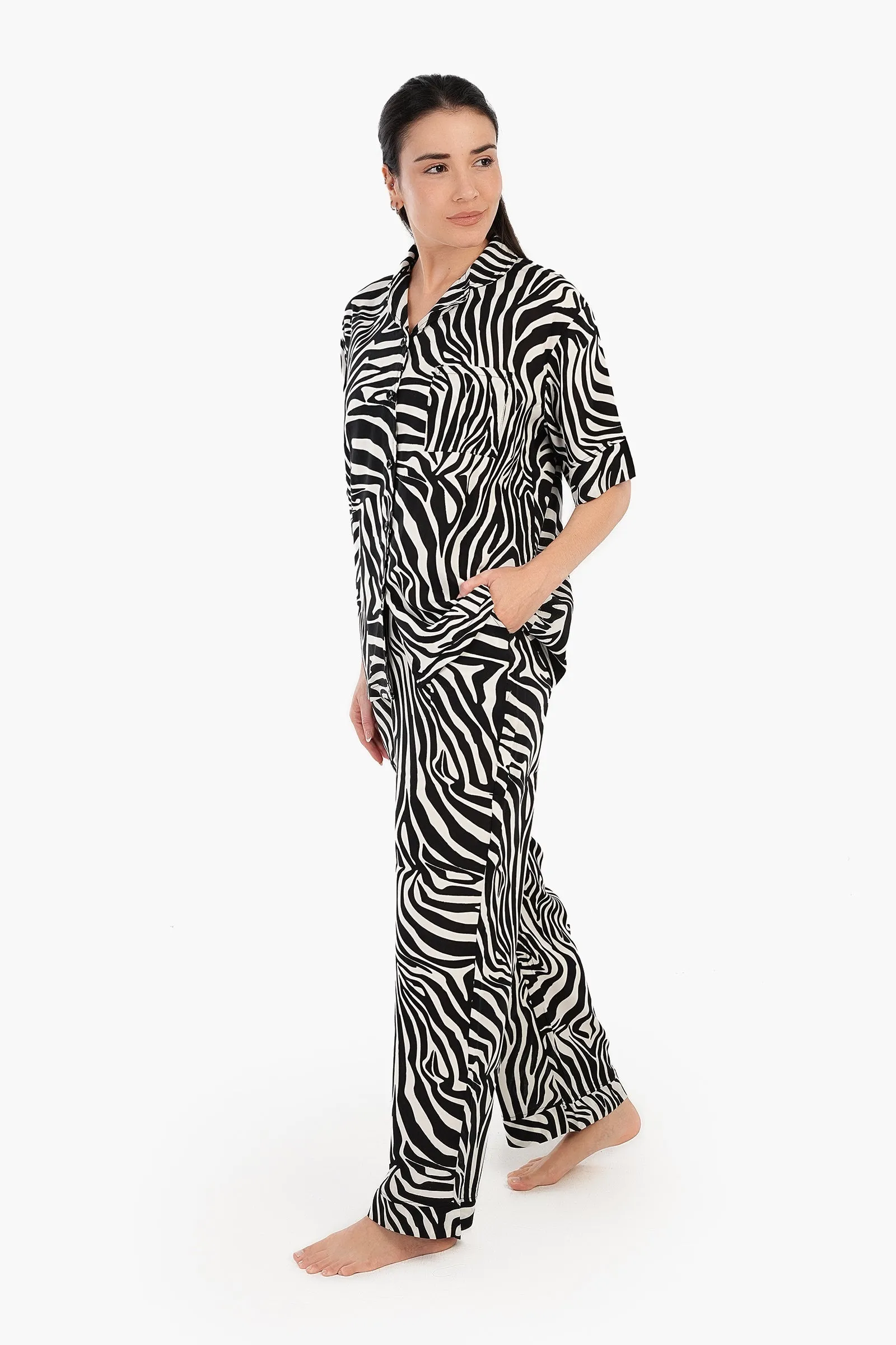 Zebra Print Pyjama Set