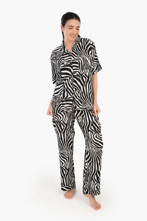 Zebra Print Pyjama Set